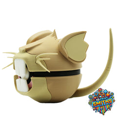 Raticate Character Ball 3D Printed Collectable
