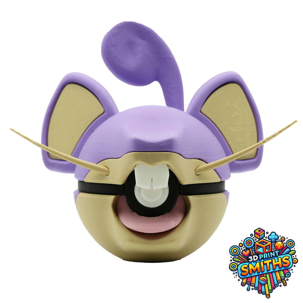 Rattata Character Ball 3D Printed Collectable