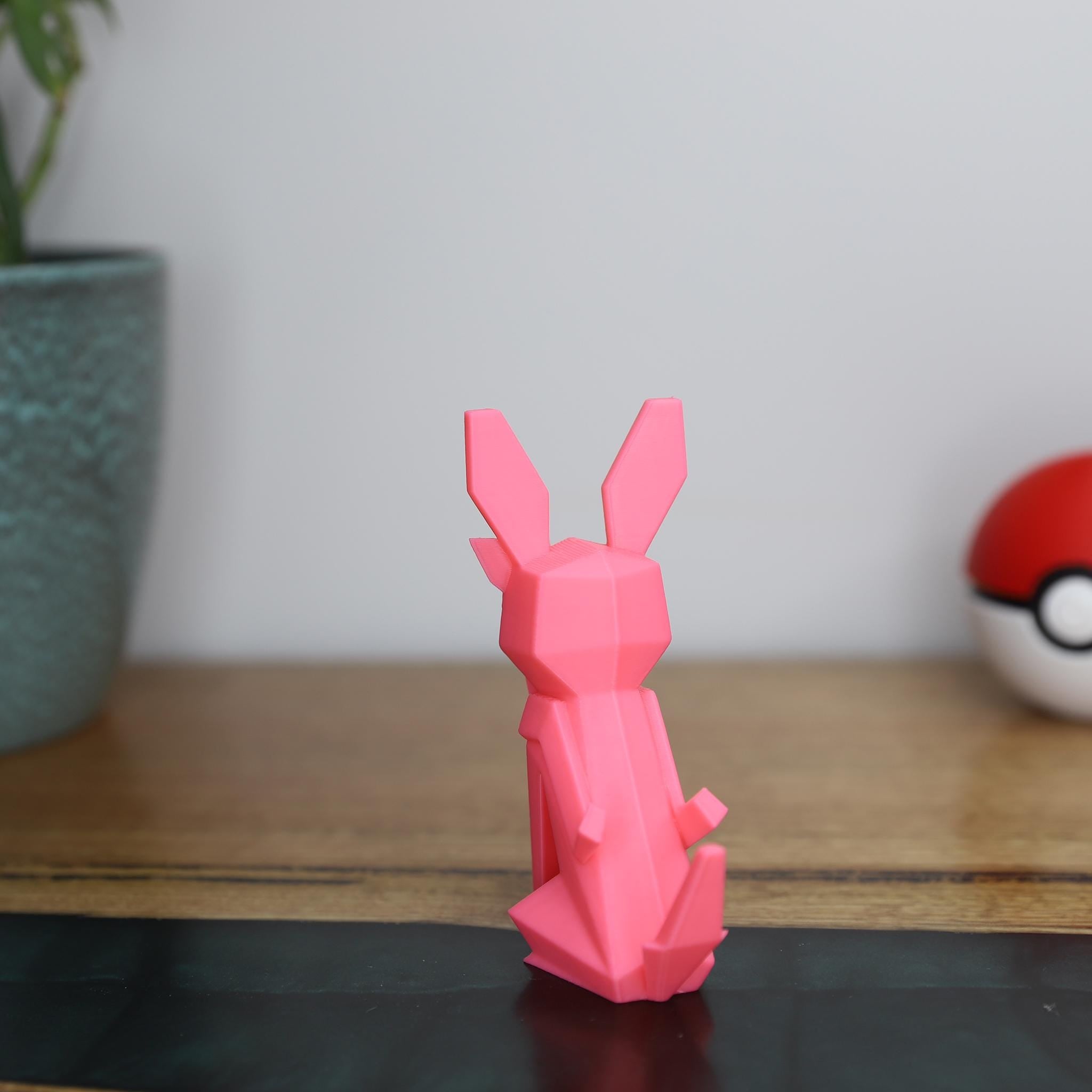Low Poly 3D Printed Sylveon Figurine - Retro Pokemon Model - The 3D Print Smiths
