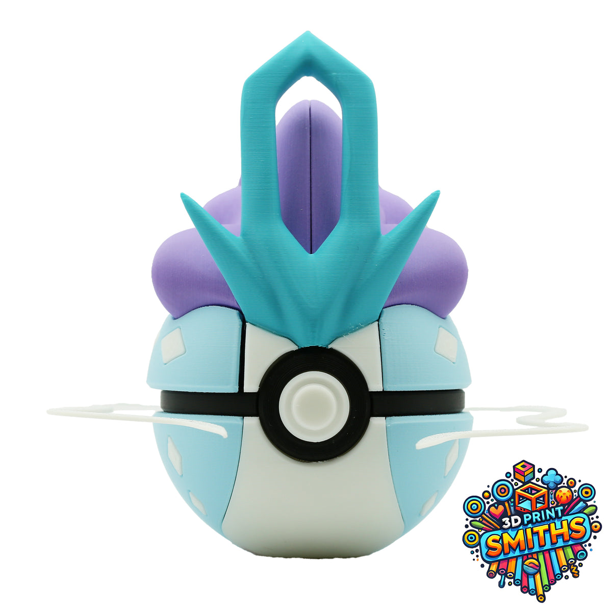 Suicune Character Ball 3D Printed Collectable