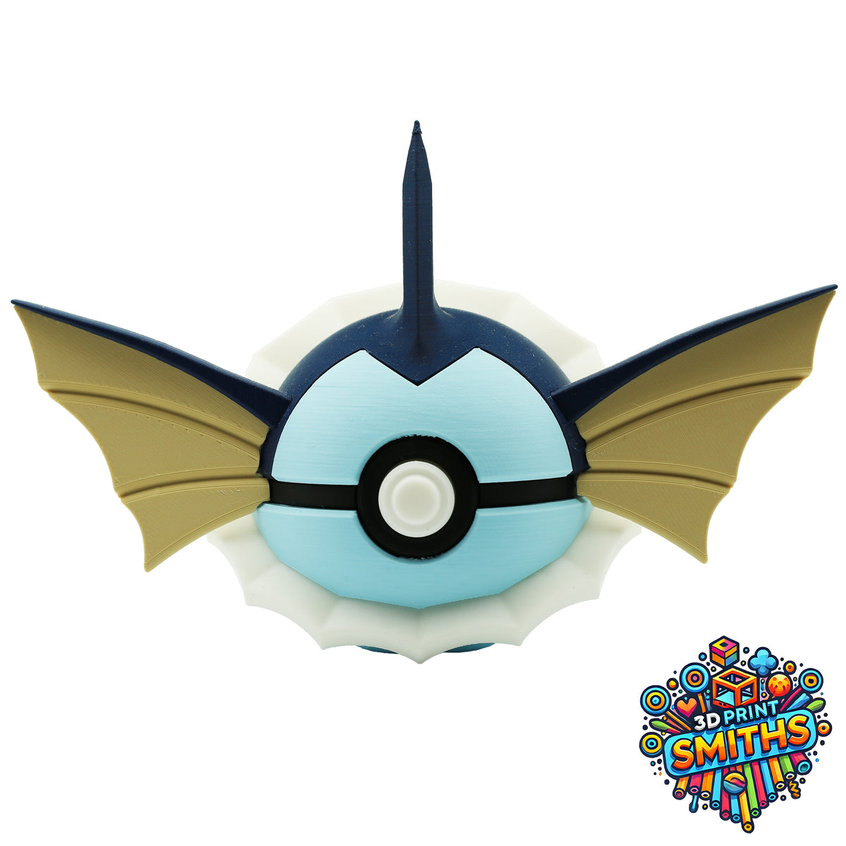 Vaporeon Character Ball 3D Printed Collectable