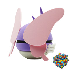 Venomoth Character Ball 3D Printed Collectable