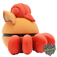 Vulpix Character Ball 3D Printed Collectable