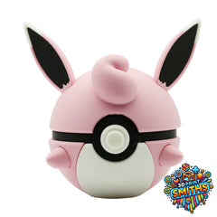 Wigglytuff Character Ball 3D Printed Collectable