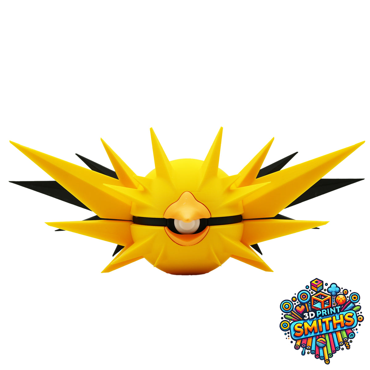 Zapdos Character Ball 3D Printed Collectable