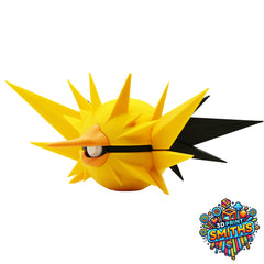 Zapdos Character Ball 3D Printed Collectable