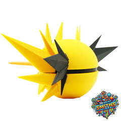 Zapdos Character Ball 3D Printed Collectable