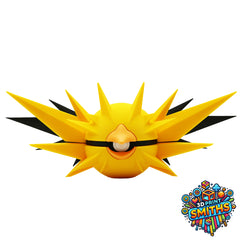 Zapdos Character Ball 3D Printed Collectable