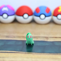 Chibi Chikorita 3D Printed Figurine - Cute Pokemon Keychain & Model