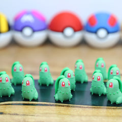 Chibi Chikorita 3D Printed Figurine - Cute Pokemon Keychain & Model