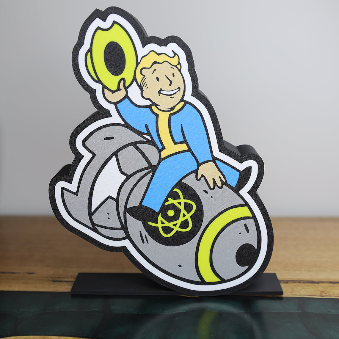 Cowboy Riding Nuke Vault Boy Nuke Cowboy Light Box - Fallout 3D Printed Decor | The 3D ...