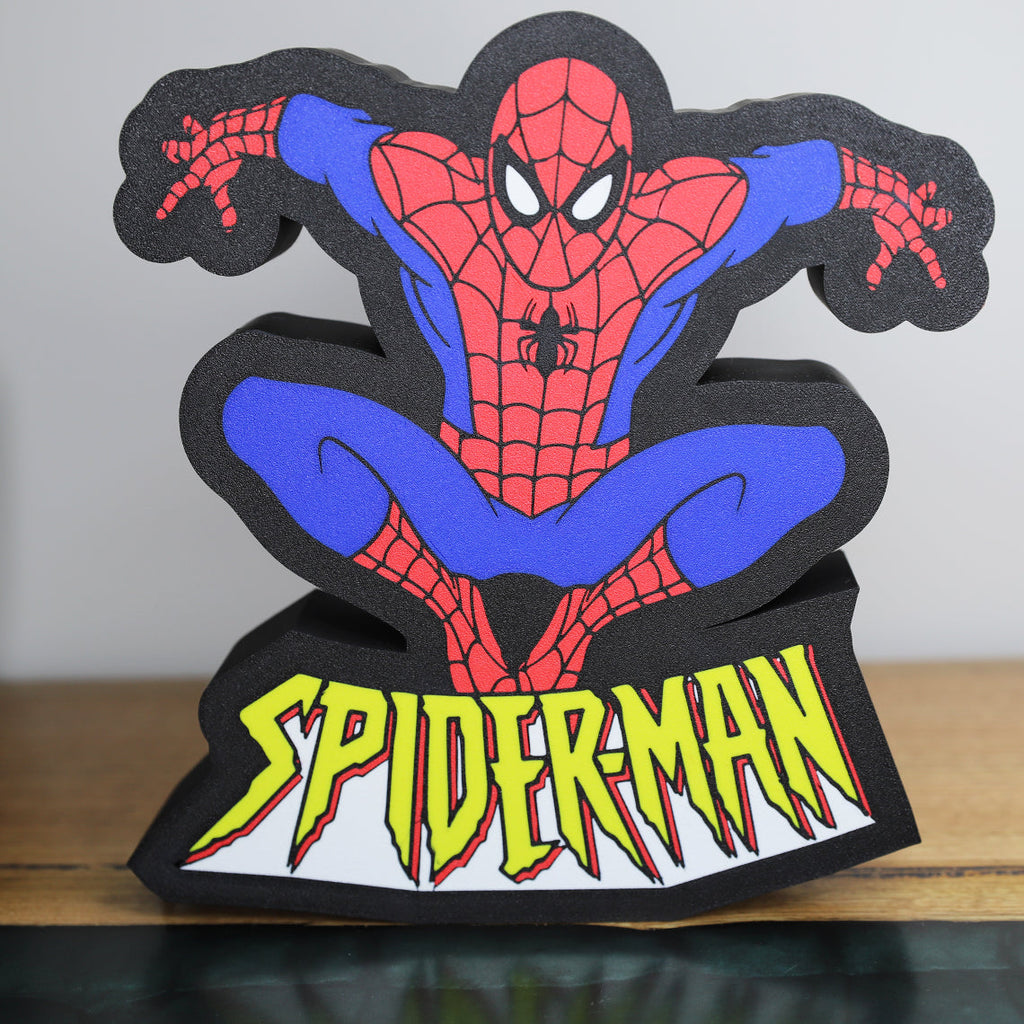 Classic Spider-Man Jumping Pose Light Box - Marvel 3D Printed