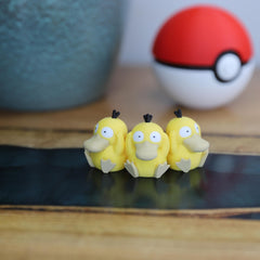 Chibi Psyduck 3D Printed Figurine - Cute Pokemon Keychain & Model